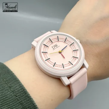 ساعت دخترانه Dovix بند سیلیکونی | صورتی 14040203