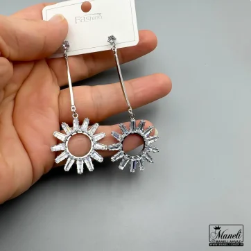 خرید گوشواره آویز بلند نگین باگتی