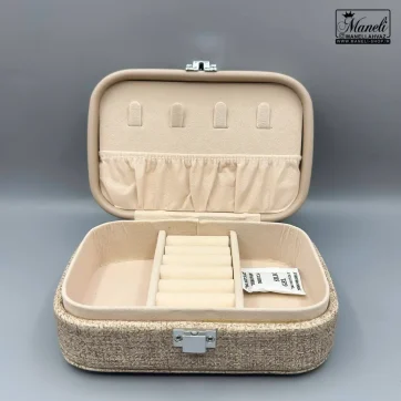 جعبه جواهرات کرمی متوسط | ابعاد 10*14 - 14040209