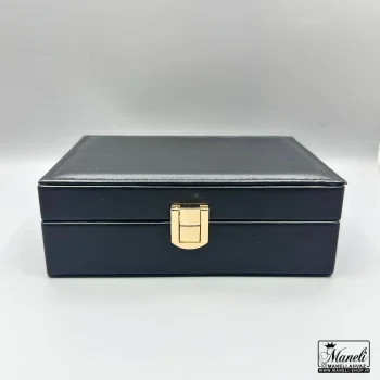جعبه جواهرات چرمی مشکی 10*15 - 14040208 - تصویر 4