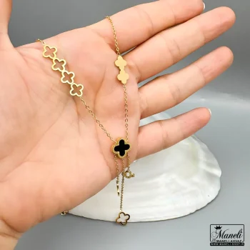 خرید گردنبند ونکلیف طلایی آویزدار