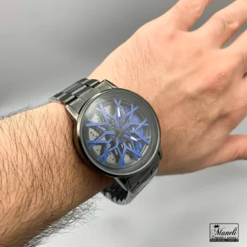 خرید و قیمت ساعت مردانه رینگی مشکی با صفحه آبی