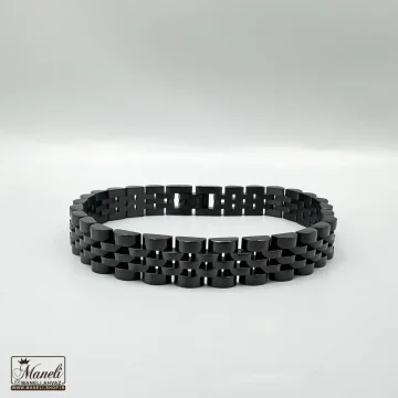 خرید دستبند رولکس مردانه مشکی 10 میل