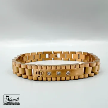 خرید دستبند رولکس رزگلد مردانه