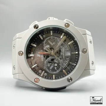 خرید ساعت هابلوت قاب طوسی مردانه