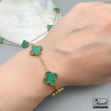 خرید دستبند ونکلیف سبز