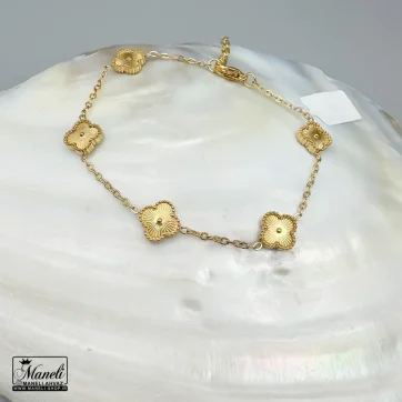 خرید دستبند ونکلیف طلایی ظریف