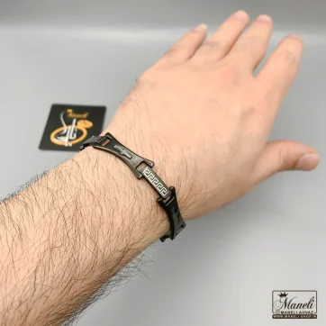 دستبند مشکی ورساچه مردانه خاص و متفاوت | رنگ ثابت 14040174