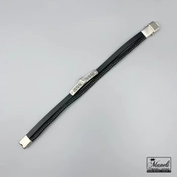 خرید دستبند چرم مردانه دو ردیفه ورساچه