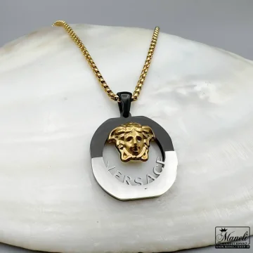 گردنبند مردانه ورساچه 60 سانت | استیل - رنگ ثابت 14040136