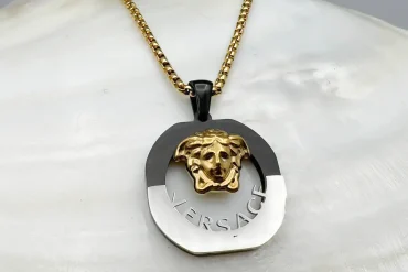 گردنبند مردانه ورساچه 60 سانت | استیل - رنگ ثابت 14040136