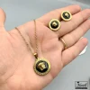 خرید نیم ست ورساچه طلایی زنانه