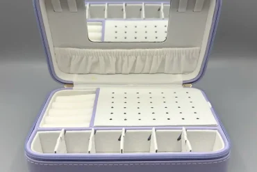 جعبه جواهرات زیپی بنفش | جمع‌وجور، شیک و کاربردی- 14040210