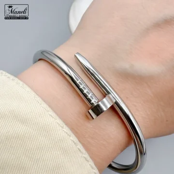 بنگل میخی نقره ای