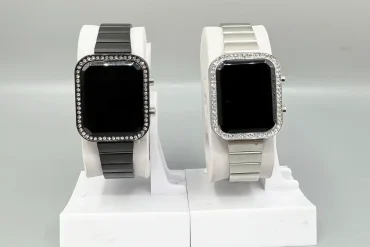 ساعت دیجیتال استیل دور نگین|ساعت زنانه