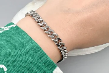 دستبند کارتیر سیلور رنگ ثابت برند ژوپینگ | 5 میل 14040305