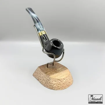 پیپ چوبی کاپیتان بلک مشکی با دسته ابر و بادی مشکی 14040309