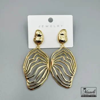 گوشواره استیل دفرمه فشن – رنگ ثابت با آبکاری درجه یک14040326