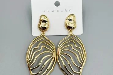 گوشواره استیل دفرمه فشن – رنگ ثابت با آبکاری درجه یک14040326