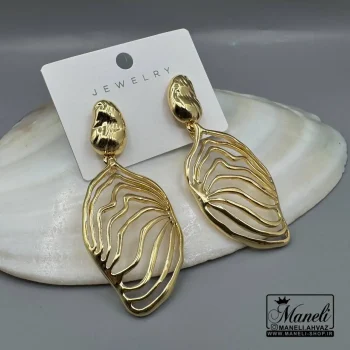 گوشواره استیل دفرمه فشن – رنگ ثابت با آبکاری درجه یک14040326 - Image 3