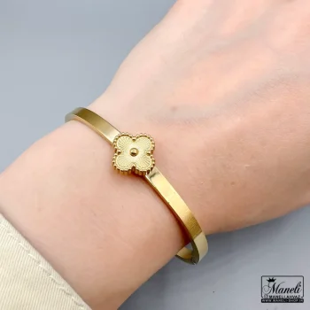 دستبند زنانه ونکلیف النگویی طلایی | رنگ ثابت 14040311