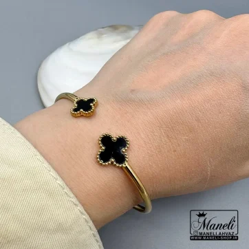 دستبند (بنگل)ونکلیف دوگل مشکی 14040301