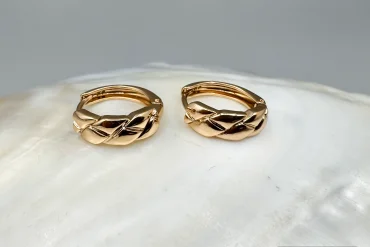 گوشواره ژوپینگ رنگ ثابت طلایی|14040486