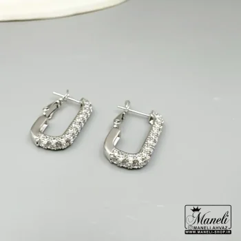 گوشواره حلقه‌ای نگین مخراج شده ژوپینگ | ترکیبی از ظرافت و دوام برای استایل روزمره و مجلسی14040408 - تصویر 2