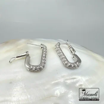 گوشواره حلقه‌ای نگین مخراج شده ژوپینگ | ترکیبی از ظرافت و دوام برای استایل روزمره و مجلسی14040408 - تصویر 3