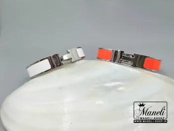 دستبند مدل هرمس|  Hermes اصل فرانسه | قفل اصلی، ۳ لایه آبکاری طلا 14040405 - Image 4