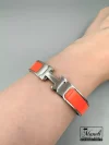 دستبند مدل هرمس|  Hermes اصل فرانسه | قفل اصلی، ۳ لایه آبکاری طلا 14040405 - Image 10