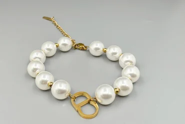 دستبند مرواریدی رنگ ثابت دستبند ترند روز|14040448