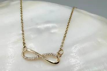 گردنبند رنگ ثابت زنانه بی نهایت طلایی|14040470
