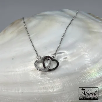 خرید هدیه ی عاشقانه (گردنبندقلبی) رنگ سیلور|14040464 - Image 6