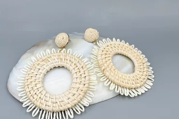 گوشواره حصیری تابستانه سبک و راحت|گوشواره ترند|140404110