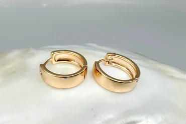 گوشواره ژوپینگ حلقه ای طلایی|14040437