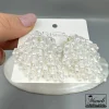 گوشواره مرواریدی سفید مدل فشن میخی|14040418 - Image 4