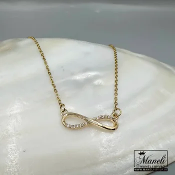 گردنبند رنگ ثابت زنانه بی نهایت طلایی|14040470 - Image 4