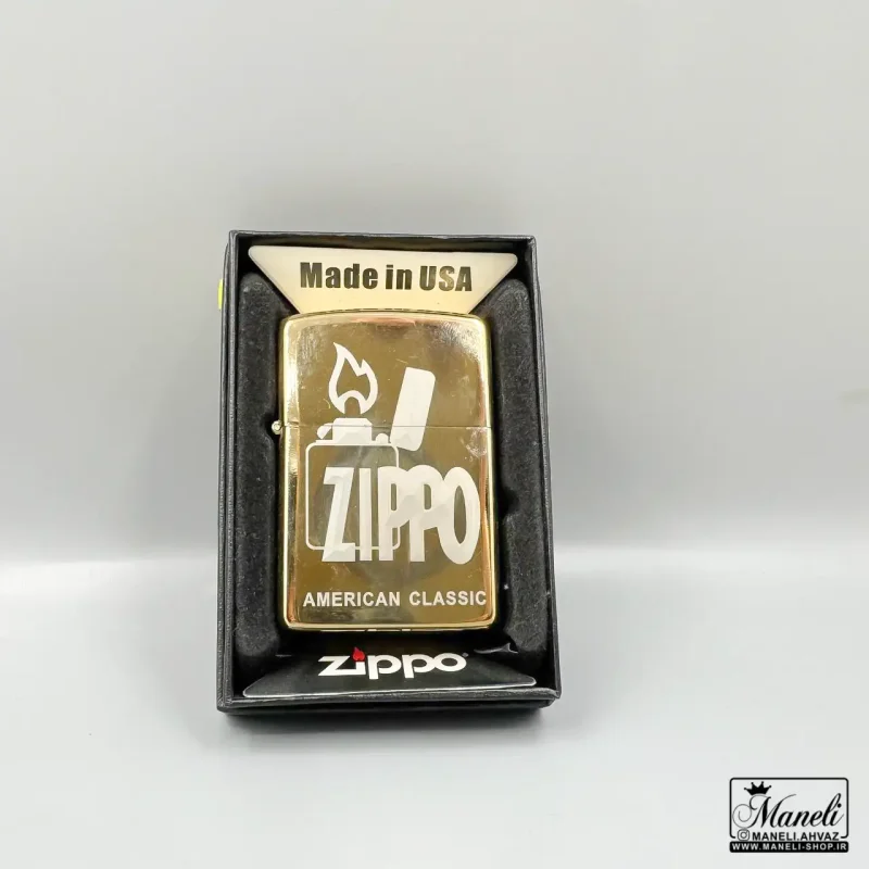 فندک zippo طلایی بنزینی
