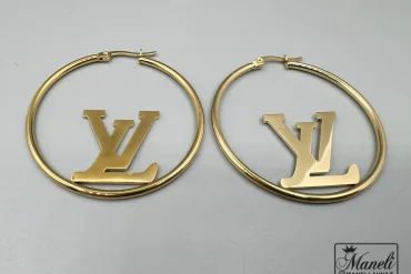گوشواره برند Lv| لویی ویتون استیل رنگ ثابت