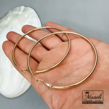 گوشواره حلقه ای ژوپینگ ضد حساسیت رنگ ثابت|14040442 - Image 3