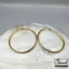 گوشواره حلقه ای رنگ ثابت استیل تراشه دار|14040443 - Image 3
