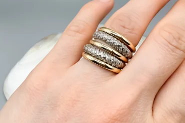 انگشتر پرتوفینو زنانه انگشتر چند رج ترند|140404146