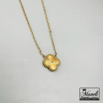 گردنبند ونکلیف تک گل طلایی|14040436 - Image 6