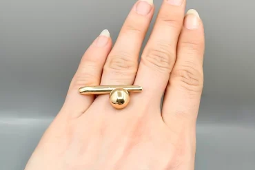 انگشتر دفرمه مینیمال ترند رنگ ثابت قیمت ارزان|140404167