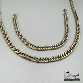 ست دستبند و زنجیر کارتیر طلایی و سفید|140404157 - Image 2