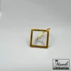 انگشتر مینیمال مربعی تک‌نگین استیل|14040501 - Image 5
