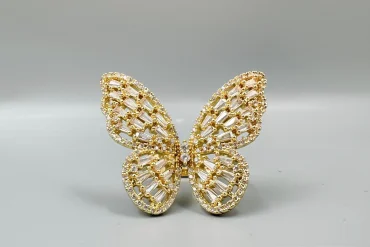 انگشترپروانه فری‌سایز استیل|140404163