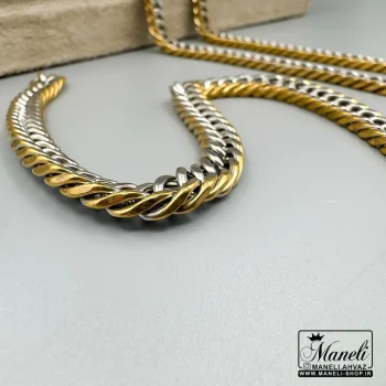 ست دستبند و زنجیر کارتیر طلایی و سفید|140404157 - Image 6