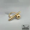 انگشتر دفرمه مینیمال ترند رنگ ثابت قیمت ارزان|140404167 - Image 4
